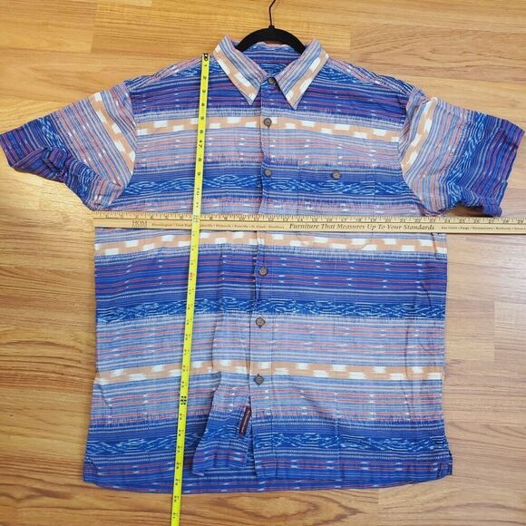 The Territory Ahead Southwestern Shirt Men Large Button-Down Pocket Cotton India - Picture 6 of 8